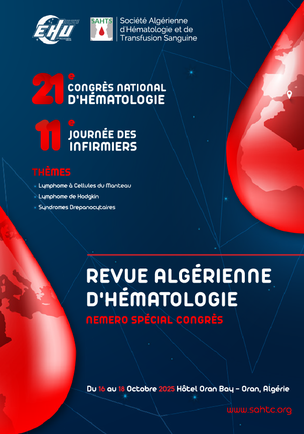 Revue Algérienne d'Hématologie N° Spécial Congés 2025
